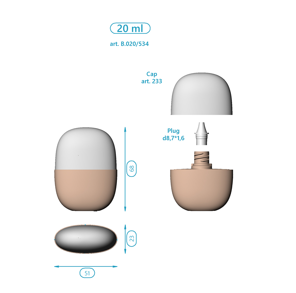 Series 534 STONE - 20, 40 ml
